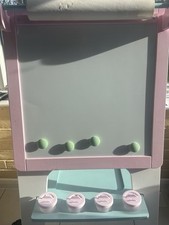 ELC Children Easel White Board Chalk Black Board With Magnets Eraser Paint Pots