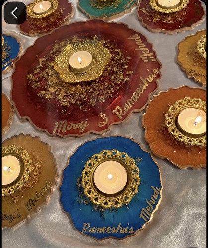 Mehndi plate pieces with - plate, 7