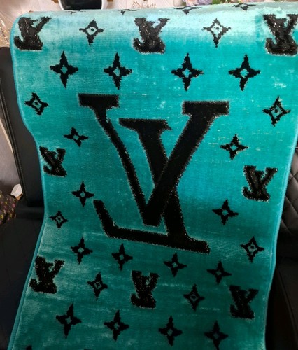 Turquoise black geometric - &,