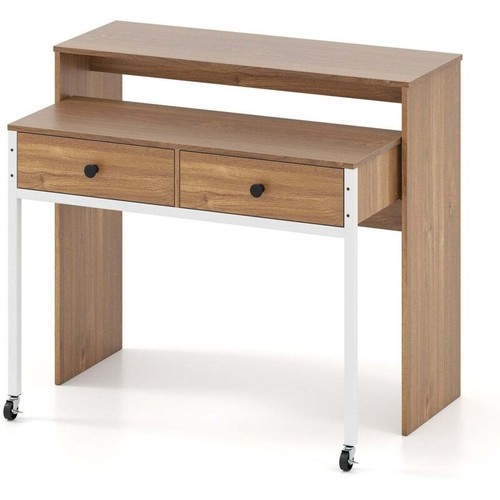 Extendable desk with drawers - with,