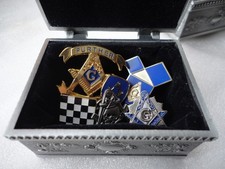 Unusual Freemason Pin Badge