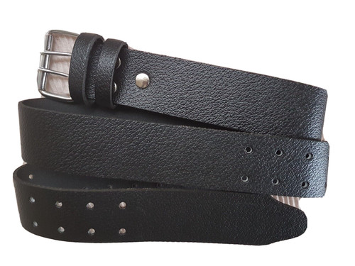 Leather tool belt - belt, black