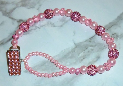 Pink shamballa pearl - shamballa,