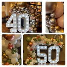 Gold: Light Up Letters Large 4FT 30th Wedding