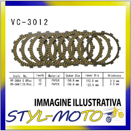 Clutch cork disc kit vesrah - clutch,