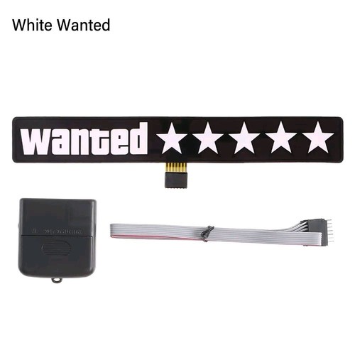 Wanted led car sticker glow - sticker,