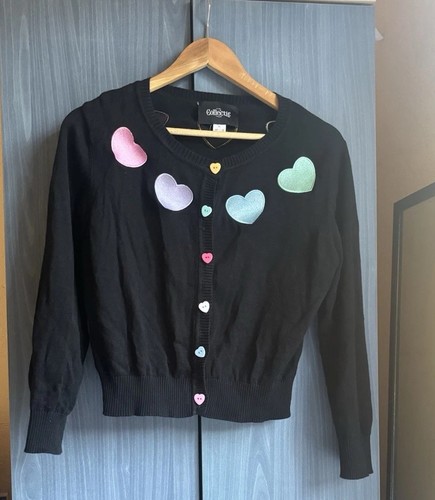 Collectif black embroidered - black,