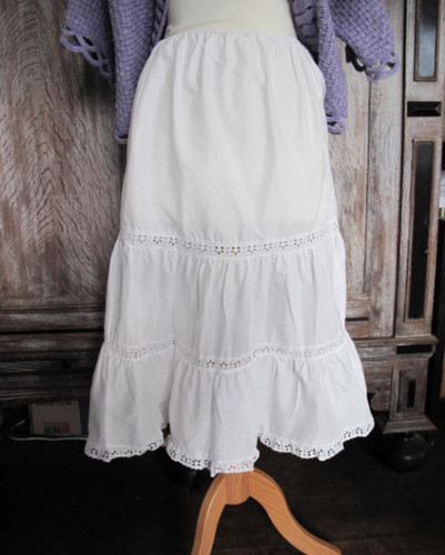 Vintage tiered petticoat with - vintage,
