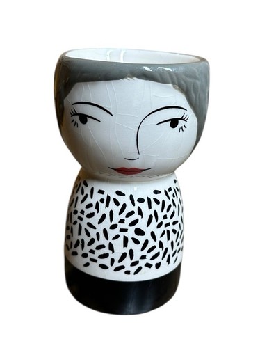 Face planter vase flower - face,
