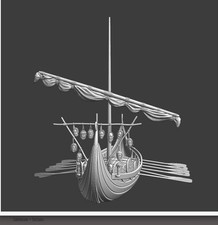 28mm Medieval Viking Ship -