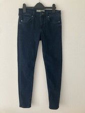 Topshop Moto Dark Navy Cotton