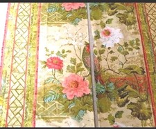 Curtains Peony Garden Peacocks