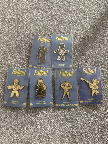 Fallout crate pin badges - fallout,