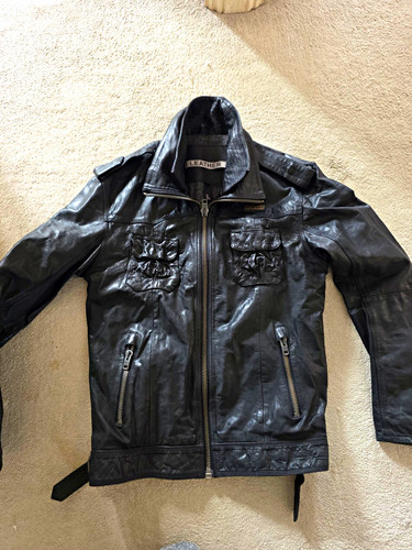 Superdry men black - superdry, leather