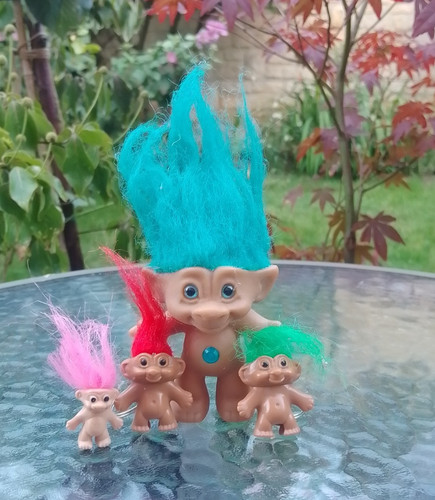 Vintage troll dolls - 4, x