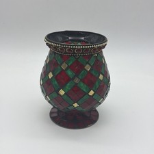 Red green yellow mosaic - green,