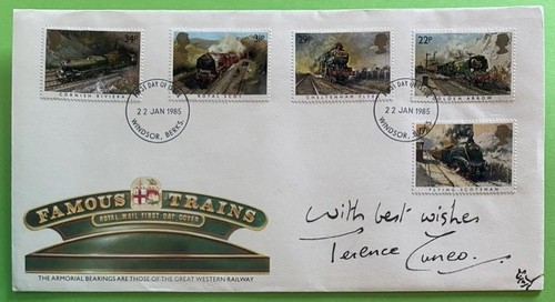 Terence cuneo signed cover - cuneo,
