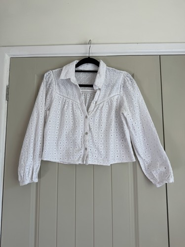 Zara boho white - white, cropped