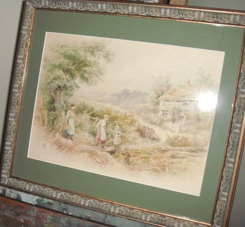 Original victorian watercolour - original,