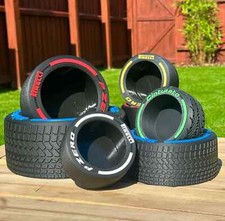 F1 Tyre Pot - Plant Pot - Formula 1 Decor - Car - Racing Fan Gift- F1 Gift