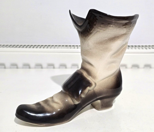 Ceramic boot vase - boot, glaze