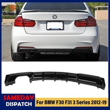 Gloss Black Rear Bumper Diffuser Lip For BMW F30 F31 3 Series M Performance UK