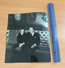 An original publicity print of Ringo Starr & J. Paul Getty at a Playboy luncheon