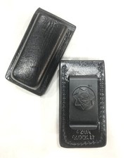 Bianchi 20A Black Leather Magazine Pouch for 9mm Glock 17