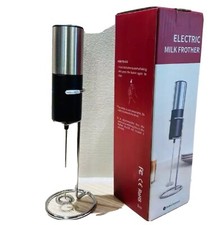 Milk Frother with Stand - Handheld, for Lattes, Whisk, Drink Mixer for Drinks