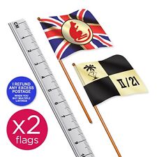 2 X FLAGS German & British