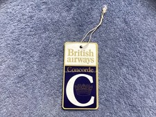 Singapore Airlines  Concorde  Original Flight Hand Baggage Luggage Tag 1979 Rare