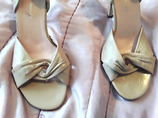 DUSKY PINK TWIST PEEP TOE HEEL SHOES - DOROTHY PERKINS - SIZE 5 (38)