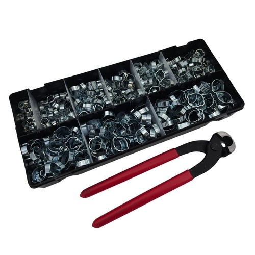 Double ear hose clip - double, o