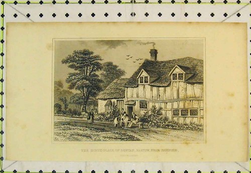 Original old antique print - original,