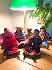 6 COLLECTABLE COUNTRY OLD PORCELAIN DOLLS  -  £30 For All Collection. 