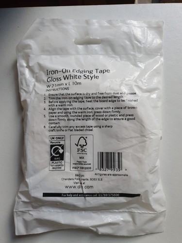 Iron edging tape gloss - iron,