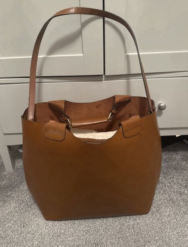 Brown leather bag from - bag, zara
