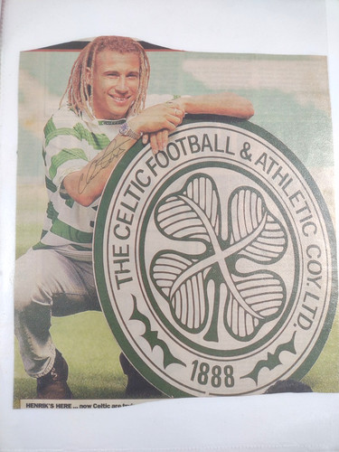 Henrik larsson signed celtic - henrik,
