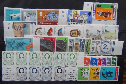 Gibraltar 1971 1981 - , postage