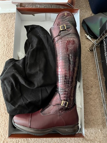 Deniro tall boots patent - tall,