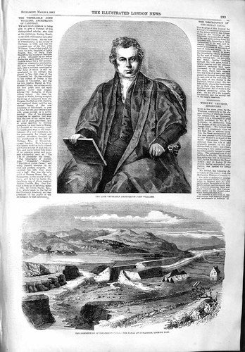 Old antique print 1859 - old,