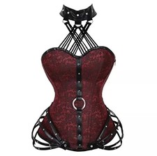 SALES Black Red Faux Leather