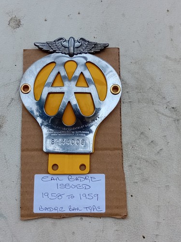 Vintage car badge a - , dome