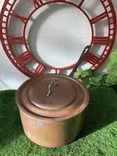 Vintage Copper Saucepan With Lid Large Or Extra Large H221