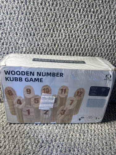 Wooden number kubb outdoor - wooden,