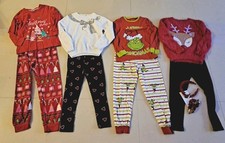 Girls Xmas Clothing Bundke 7-8 Years,pjs,leggings,jumpers,hair Set