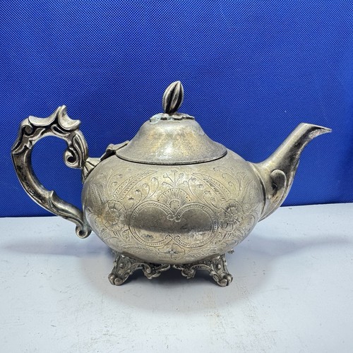 Teapot vintage epns brass - teapot,