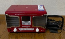 TEAC SL-D800BT AM/FM Stereo CD Player With BLUETOOTH Red W/Instructions