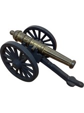 Vintage Brass Cannon Model Collectable Metalware Figure TH2