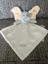 Tesco Disney Dumbo Elephant Grey Cream Baby Comforter Snuggle Blanket